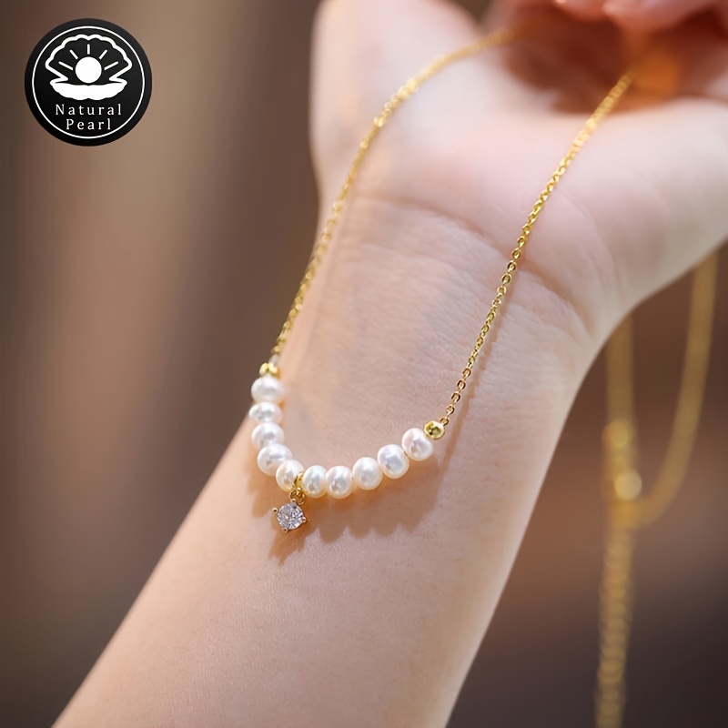 Natural Freshwater Pearl Necklace 5-6mm